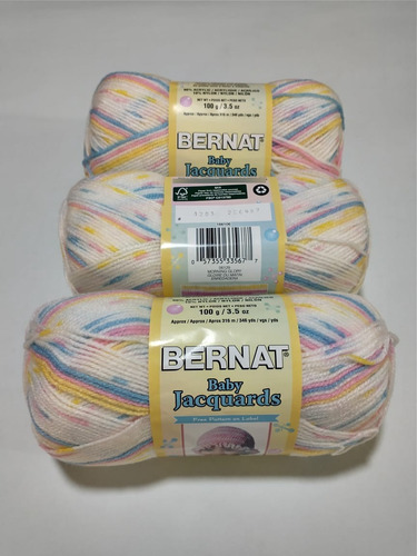 Hilos Bernat Baby Jacquards Florals 100grs 316 Mts Aprox.