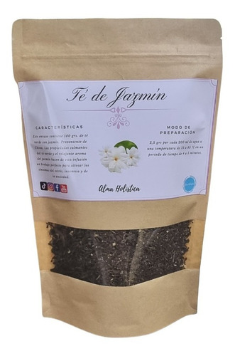 Té Verde Con Jazmín, Formato Bolsa Ecológica, 100 Gramos