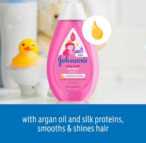 Johnsons Kids Champu Bebes Niñ@s Shiny&soft Original Usa