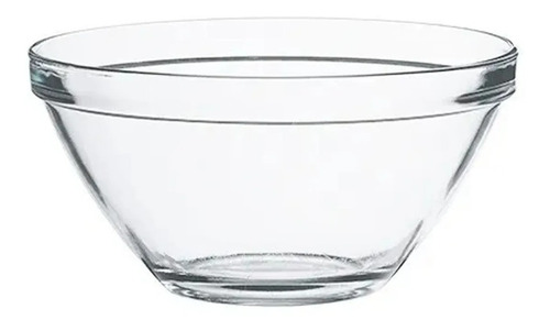 Bowl Vidrio Ensaladera Pompei 23 Cm. Apilable Silmar Bazar