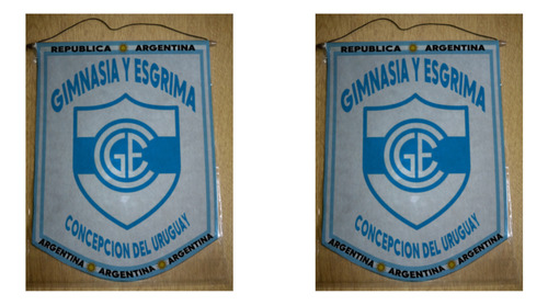 Banderin Chico 13cm Gimnasia Concepcion Del Uruguay