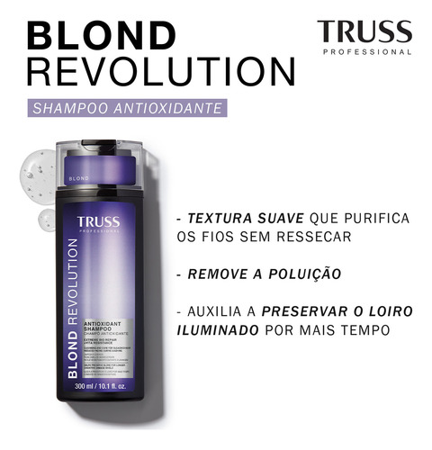 Kit Truss Net Blond Revolution Shampoo Máscara (2 Produtos)
