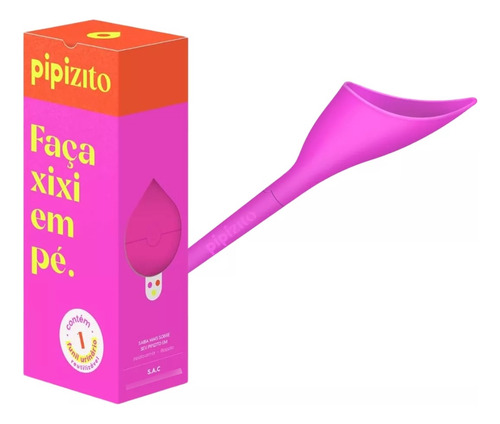 Pipizito Funil Urinário Reutilizável Rosa Mulher Xixi Em Pé