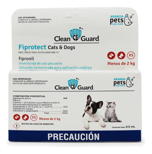 Pipeta Antipulgas Contra Pulgas Y Garrapatas Perro Y Gato