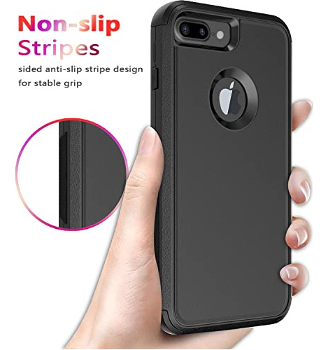 Funda Para iPhone 8 Plus iPhone 7 Plus Negro-021