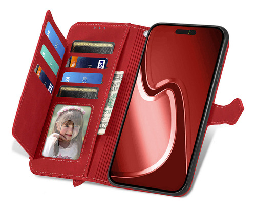 Funda Para Teléfono Oppo A18 A17 A16 A15 A12 Funda De Piel Tipo Cartera