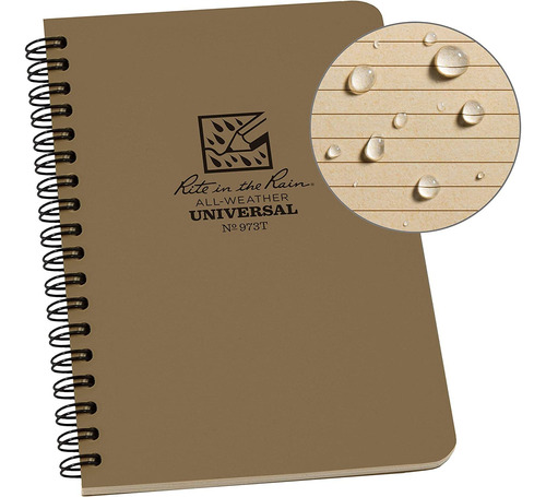 Rite In The Rain - Cuaderno Espiral Lateral Resistente A La