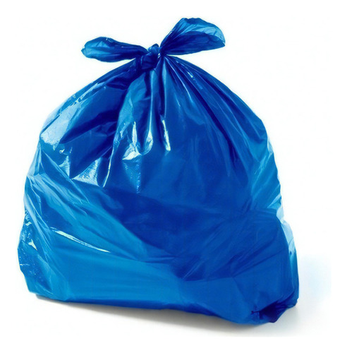 Saco De Lixo Plástico Azul 40 Litros Com 100 Unidades Cor Azul
