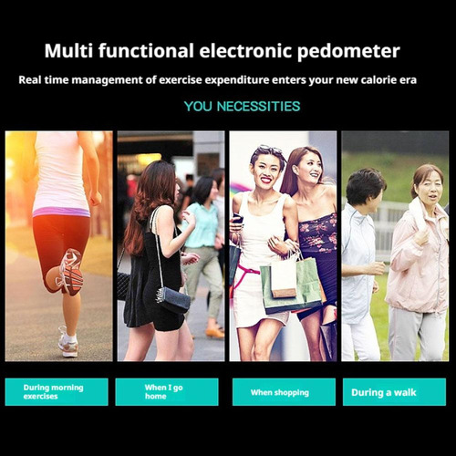 Podómetro Electrónico De Silicona Para Reloj De Pulsera Lcd