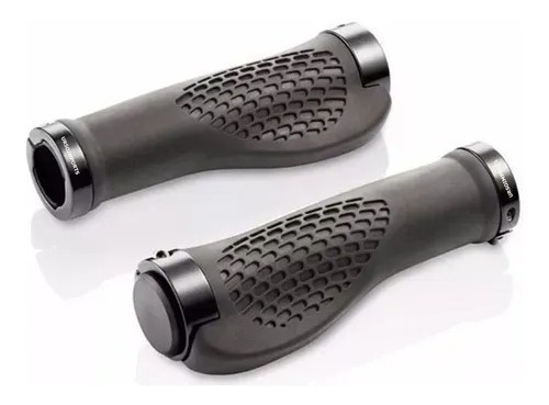 Imagem 3 de 8 de Manopla Bike Mtb Anatomica Com Duas Travas Borracha Silicone