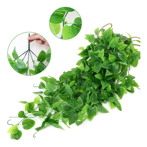 Planta Colgante Artificial, 4 Pack 3.6ft Planta Colgante
