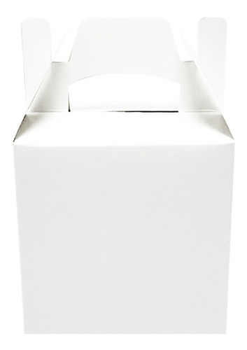 Imagen 5 de 5 de Cajita Feliz Cfz1 X 100u Packaging Blanco Madera