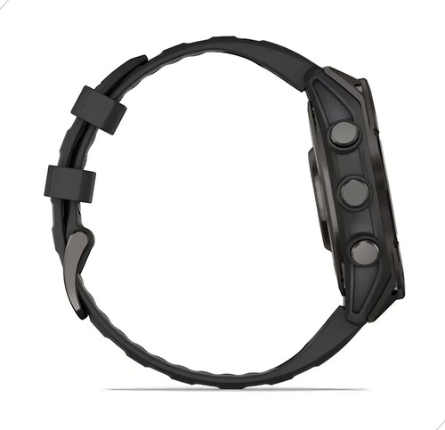 Smartwatch Garmin Fenix 8 47mm Amoled Saphire Carbon Gray Ca Preto Mesh Preto Preto