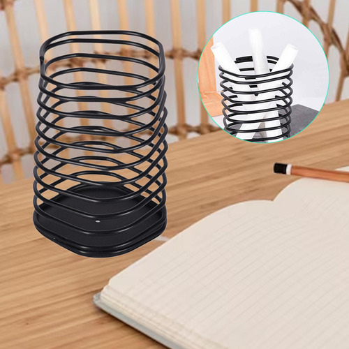 Porta-canetas De Metal E Organizador De Mesa De Papelaria De