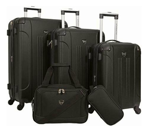 Travelers Club Equipaje, Negro, Set De 3 Piezas