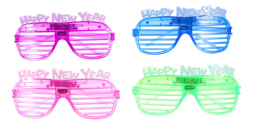 Gafas De Fiesta De Año Nuevo Shine, 4 Unidades