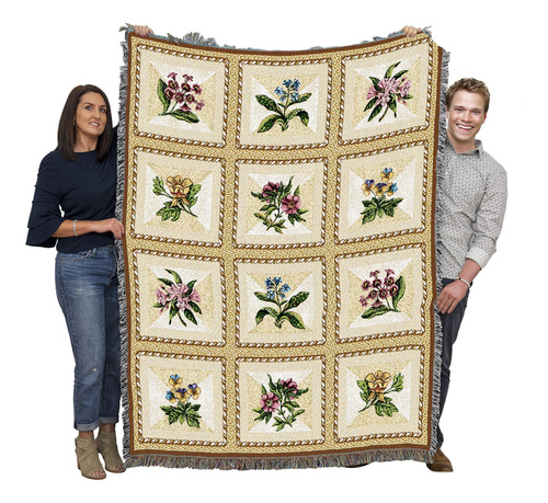 Pure Country Weavers Manta Floral Francesa De Susan Welsch -