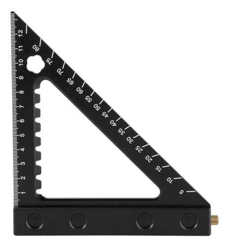 Esquadro Triângular De Alumínio P/ Carpintaria 120mm Vonder