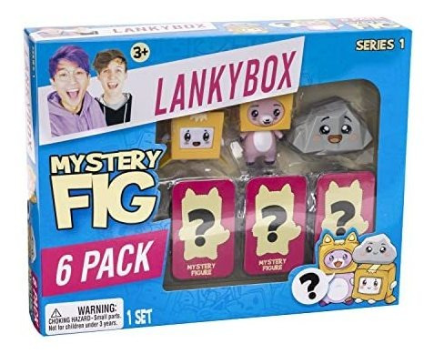 Lankybox Mystery Figure - 6 Pack. For The Biggest 3z3m Q