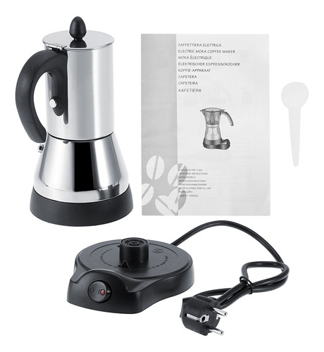 Cafetera Eléctrica 300ml Acero Inoxidable Espresso Mocha