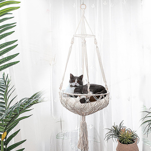 Cama Oscilante Para Gatos Tejida A Mano Cama Oscilante Para