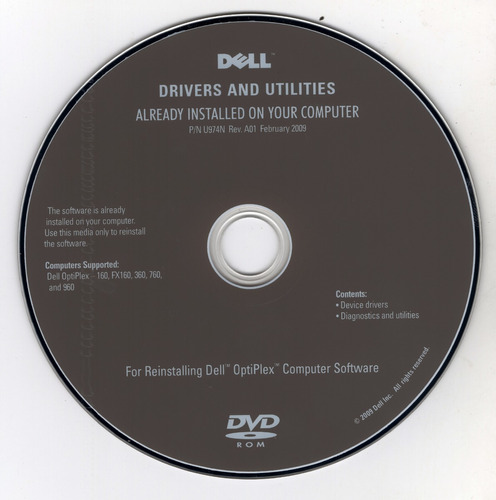 Imagem 1 de 1 de Cd De Drivers And Utilities Dell ( Drivers E Utilitários)