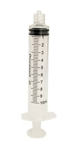 Caixa Com 100 Seringas 10ml Descartável Sem Agulha