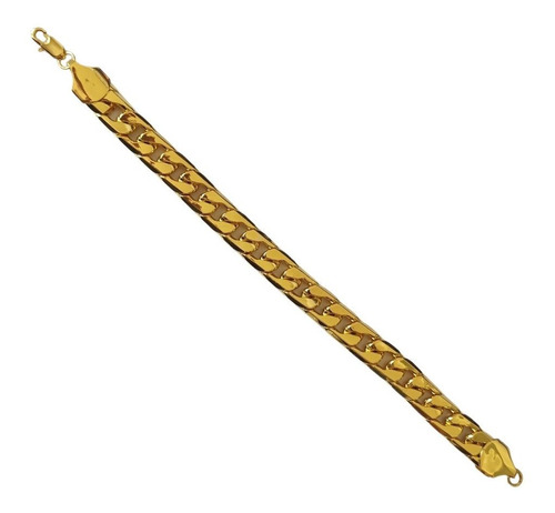 Pulsera de cadena dorada para hombre, 22 cm de diámetro
