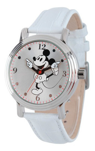 Reloj Mickey Mouse Disney Para Mujer W001865 Blanco 