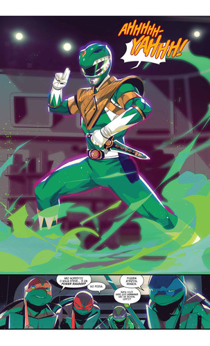 Power Rangers E Tartarugas Ninja Vol.01, De Ryan Parrott., Vol. 1. Editorial Pipoca & Nanquim, Tapa Dura En Português, 2024