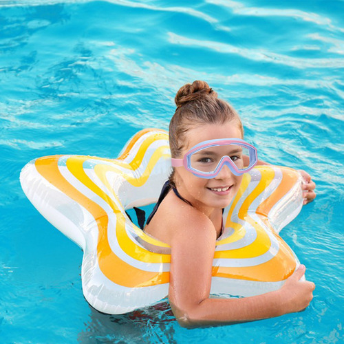 Gafas De Natación De Color Macarrón, Planas, Con Forma De Ni