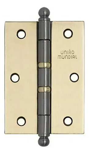comprar Dobradiça P\u002F Porta C\u002F Anel 3.1\u002F2 X 2.5\u002F16 União Mundial 3 Un