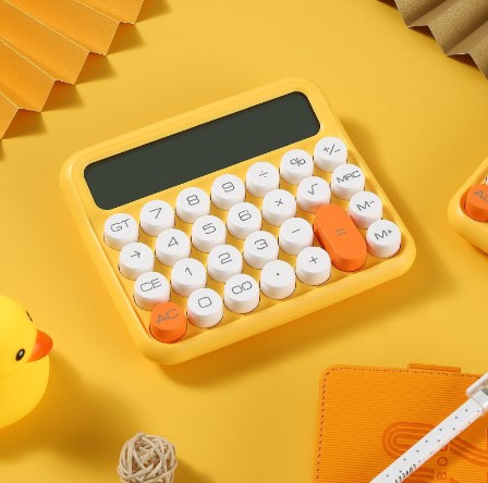 Calculadora De Tela Lcd De 12 Dígitos Com Botão Grande Padrã
