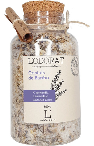Cristais De Banho - Camomila Lavanda E Laranja Doce - 350 G