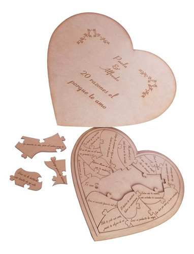 Rompecabezas Personalizado Regalo Para Novios