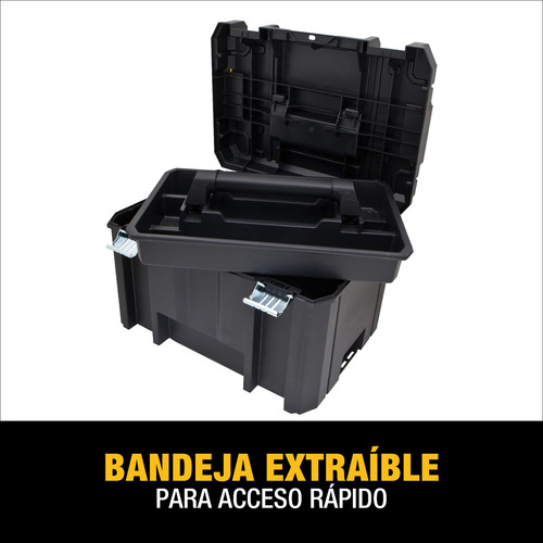 Imagen 7 de 10 de Caja Profunda 17'' Con Charola Tstak Dewalt Dwst17806 Color Negro