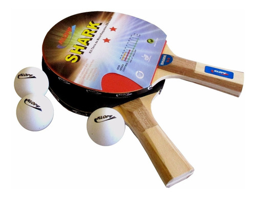 Kit Tenis Mesa / Ping Pong  Shark Oficial Klopf 5055