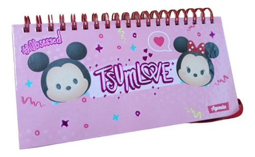 Agenda Pocket Perpetua Tsum Tsum Sticker Indice Notas Disney Color De La Portada Rosa