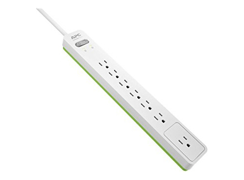 Power Strip Surge Protector, Pe76w, 1440 Joule, Flat Plug, 7