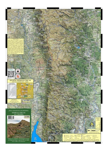 Imagen 2 de 4 de Mapa Topográfico: Sierras Chicas De Córdoba