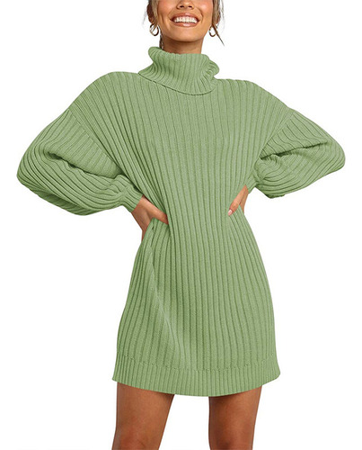 Otoño E Invierno, Nueva Moda, Cuello Alto Para Mujer, Longit