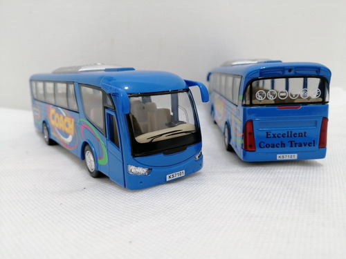 Bus Coach Travel,escala 1:55,kingstoy,17.5cms De Largo. 