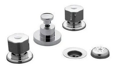 Imagen 3 de 10 de Combo Baño Grifería Fv Arizona Kit Ducha Lavatorio Bidet