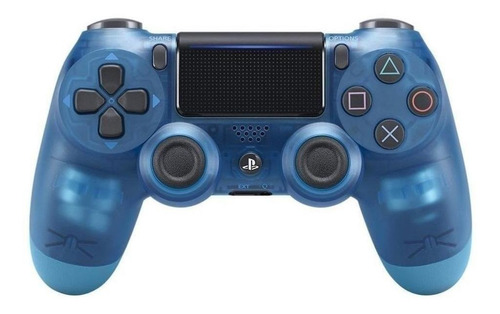 Controle joystick sem fio Sony PlayStation Dualshock 4 ps4 blue crystal