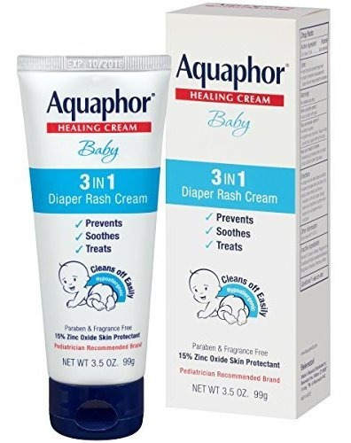 Aquaphor Baby Diaper Rash Cream 3.5 Onzas (paquete De 3)