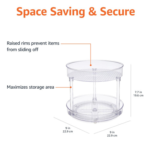Basics Organizador Tocadiscos Lazy Susan 23 Cm Mmg