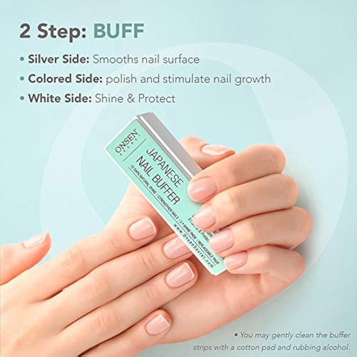 Onsen Kit De Pulidor Y Brillo De Uñas Japonés - Lima De Uñas