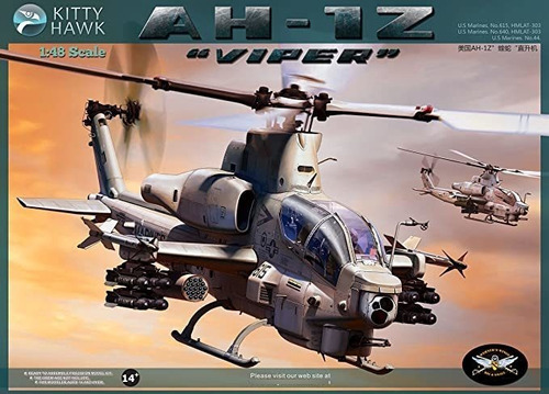 Kitty Hawk Kh80125 01:48 Ah-1z Viper Helicóptero Modelo De