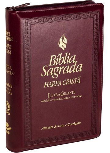 Biblia Com Letra Gigante Com Harpa Com Indice Com Ziper Sbb