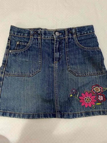 Falda Osh Kosh De Jeans Niña Talla 8 Usada.